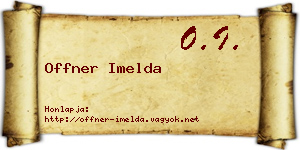 Offner Imelda névjegykártya